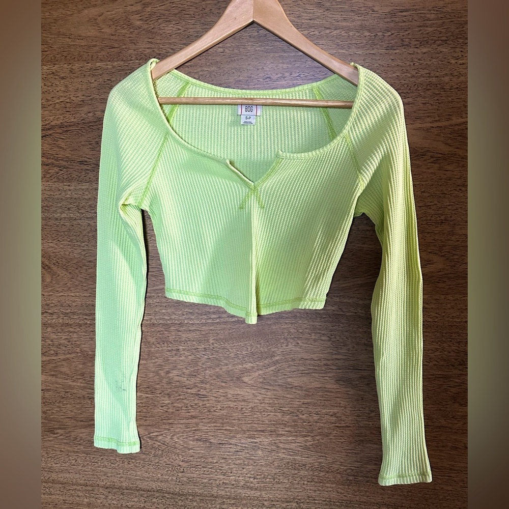 Urban outfitters long sleeveve crop top
